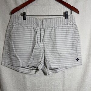 Sperry Women's Striped Shorts Size 31 Gray White Casual Beach Boat‎ Summer